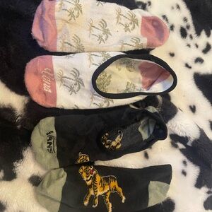 Black and White Fuzzy Socks